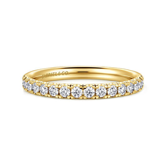 14K Yellow Gold Diamond Matching Wedding Band — Gabriel & Co. WB16568R8Y44JJ