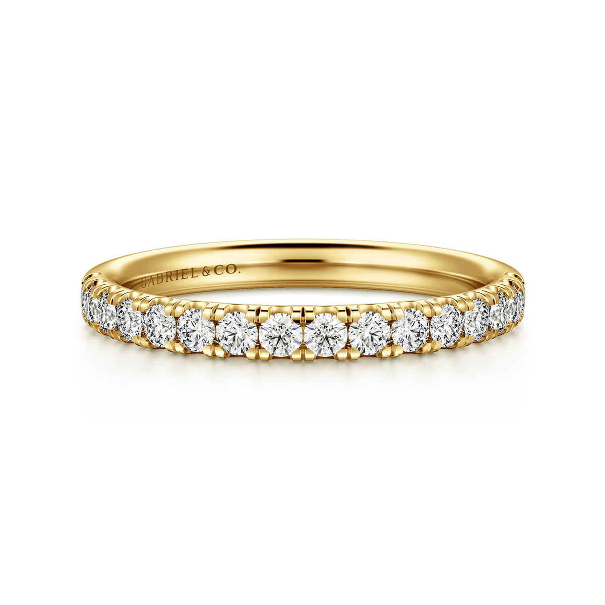 14K Yellow Gold Diamond Matching Wedding Band — Gabriel & Co. WB16572R8Y44JJ