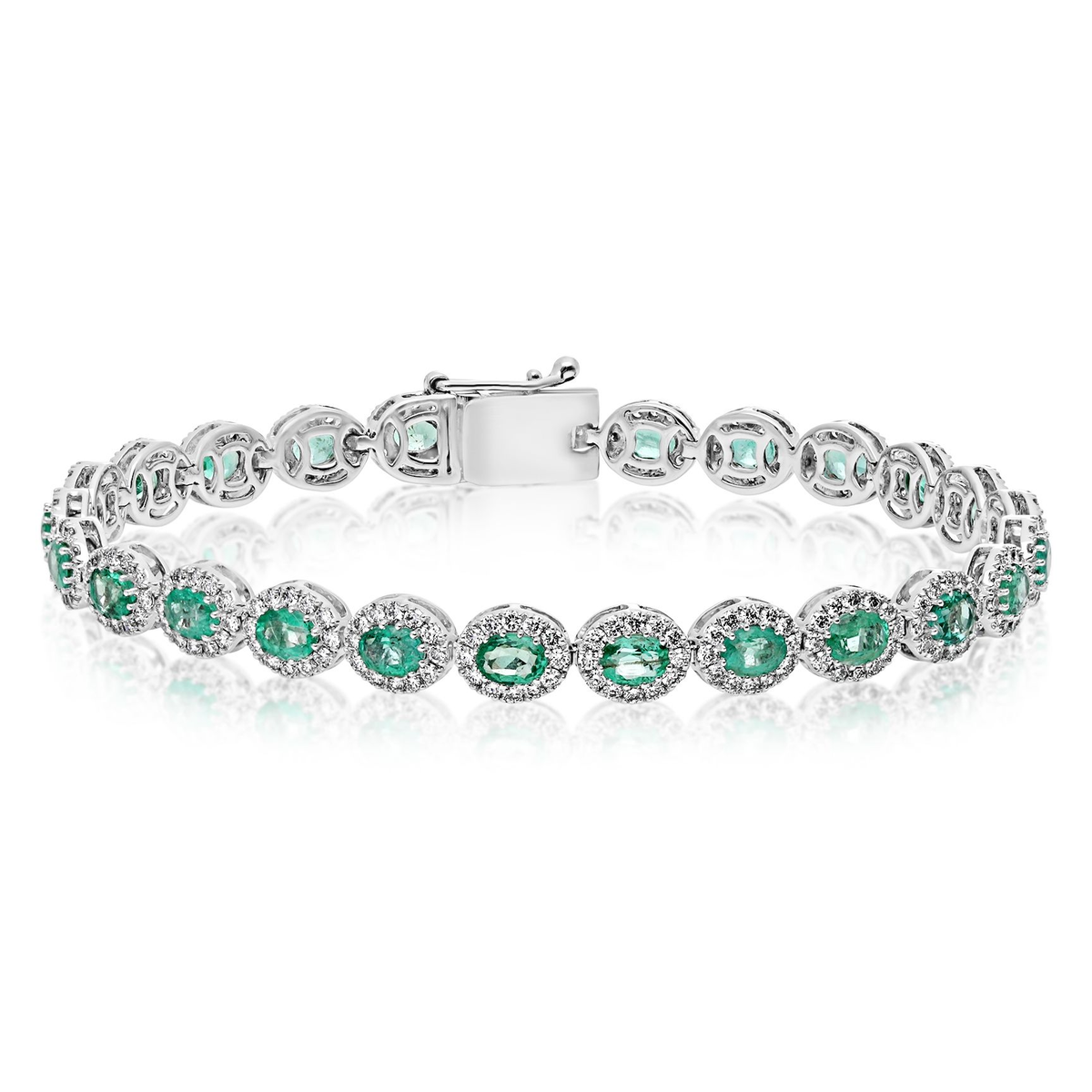 Oval Emerald Bracelet — view 1
