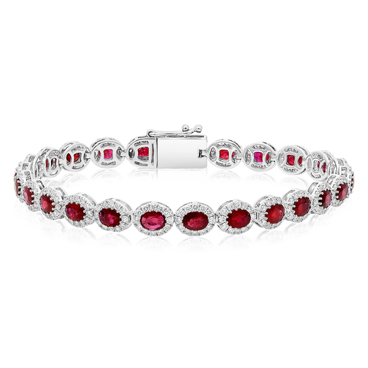 Oval Ruby Bracelet — view 1