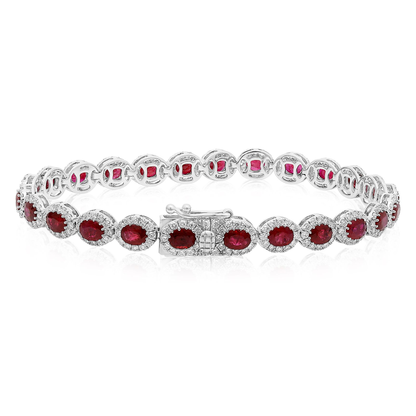 Oval Ruby Bracelet — view 2