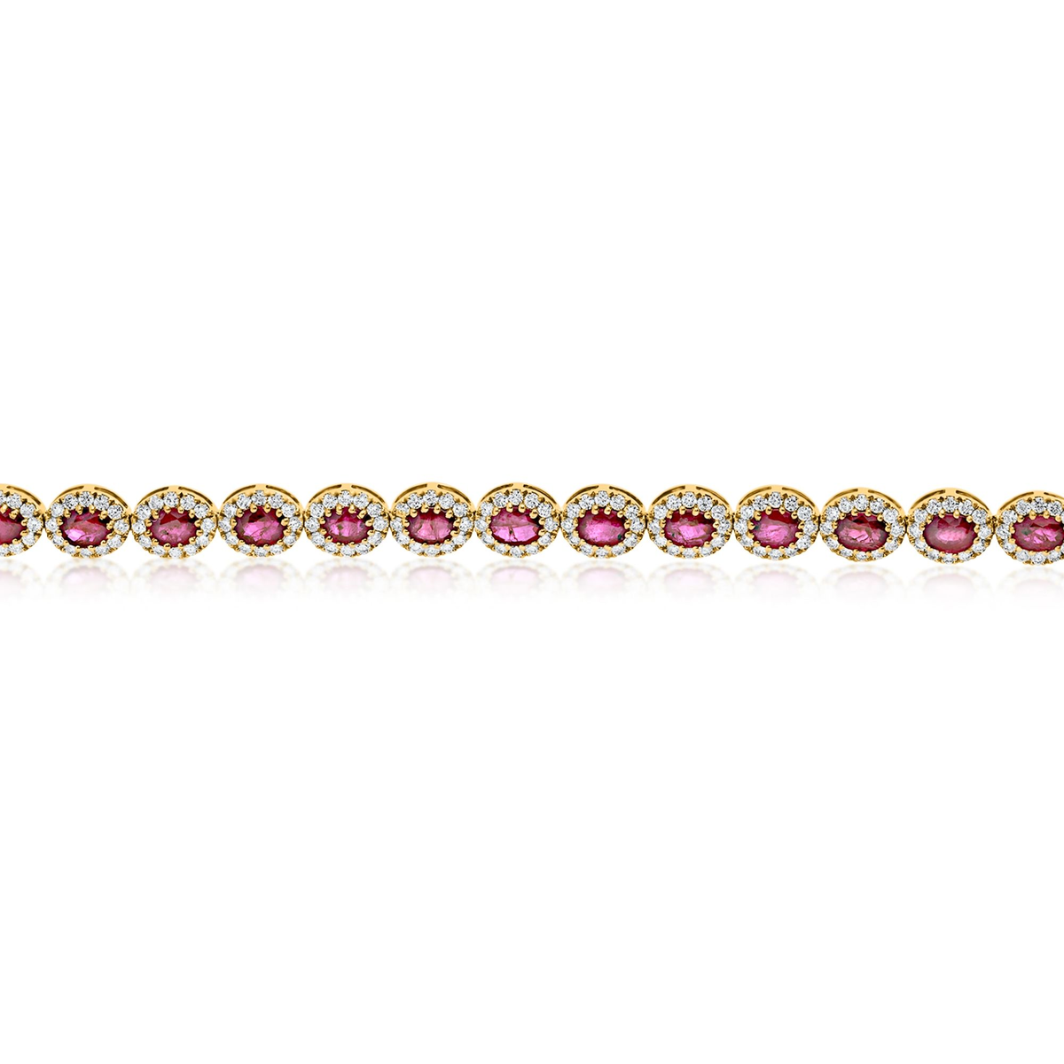Oval Ruby Bracelet — view 2