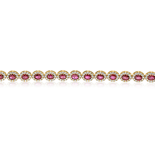 Oval Ruby Bracelet — view 2