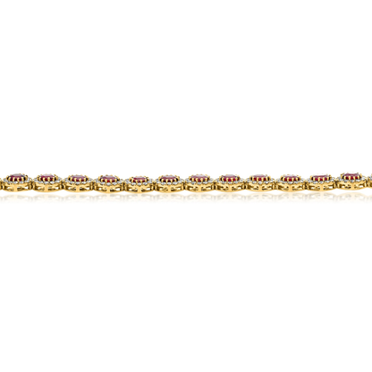 Oval Ruby Bracelet — view 3
