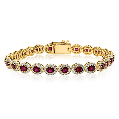 Oval Ruby Bracelet — view 1