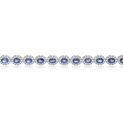 Oval Sapphire Bracelet — view 2