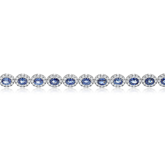 Oval Sapphire Bracelet — view 2