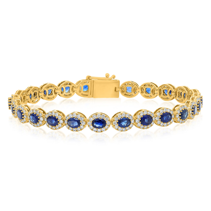 Oval Sapphire Bracelet — view 1