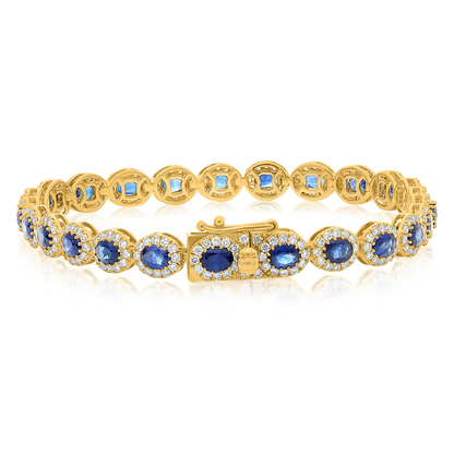 Oval Sapphire Bracelet — view 2
