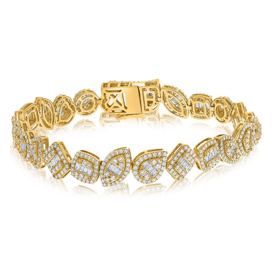 Yellow Gold Diamond Bracelet — view 1