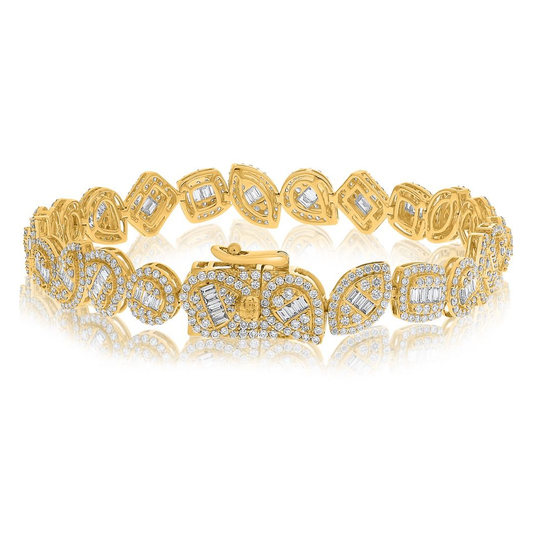Yellow Gold Diamond Bracelet — view 2
