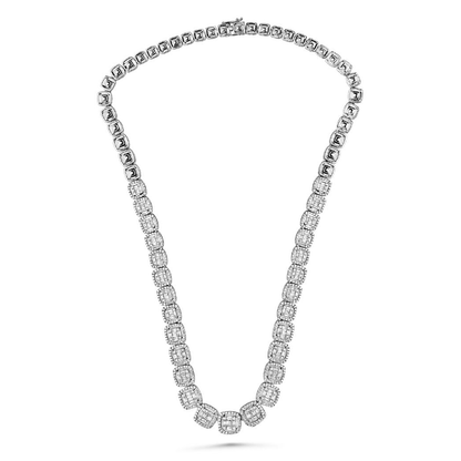 Baguette Diamond Necklace — view 1