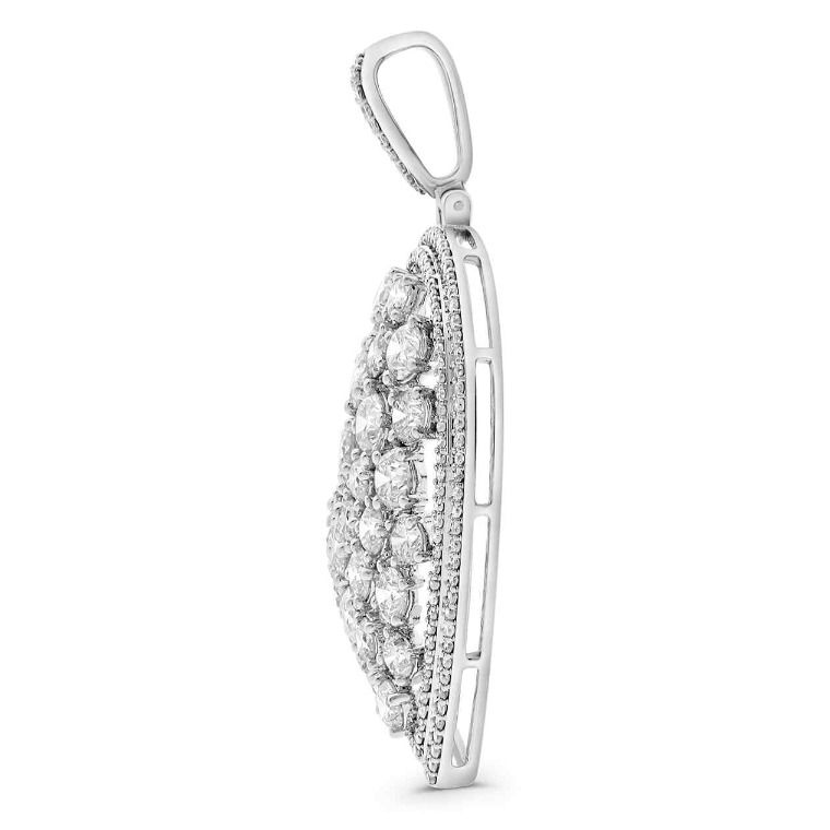Heart Shape Diamond Necklace — view 2