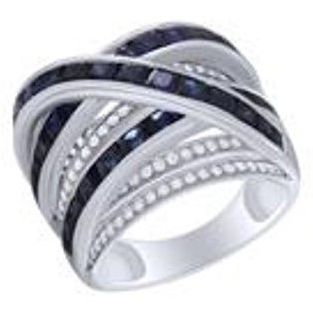 Princess Cut Sapphire Ring — view 1