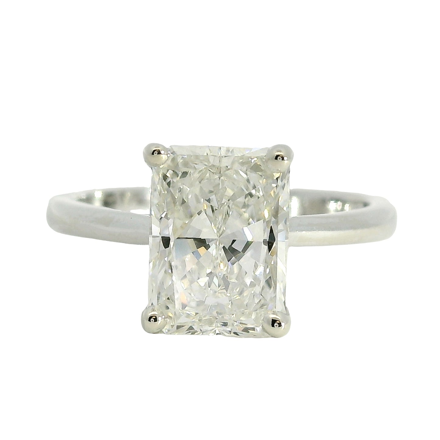 14k White Gold 2.41ct GIA Certified Diamond Engagement Ring