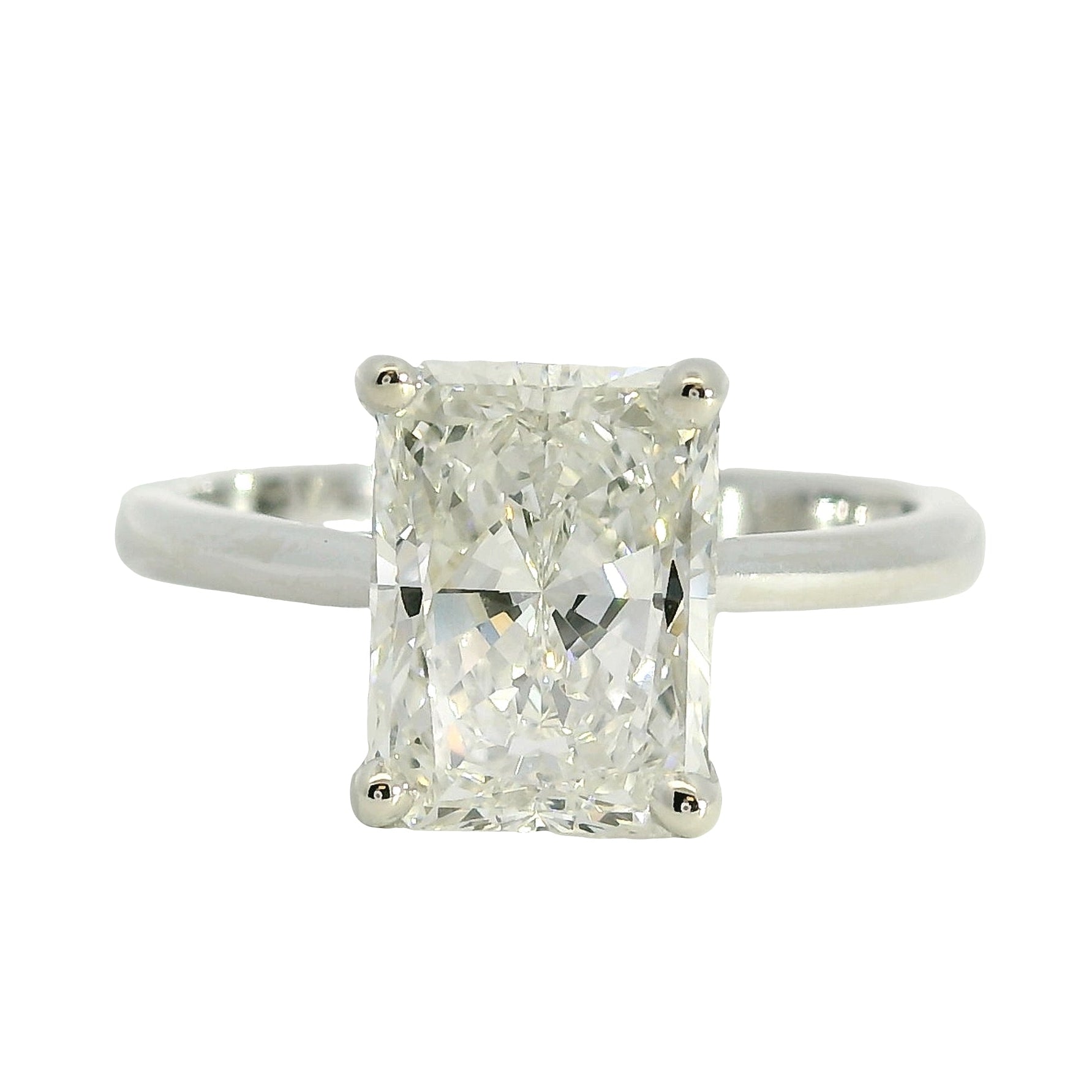 14k White Gold 2.41ct GIA Certified Diamond Engagement Ring