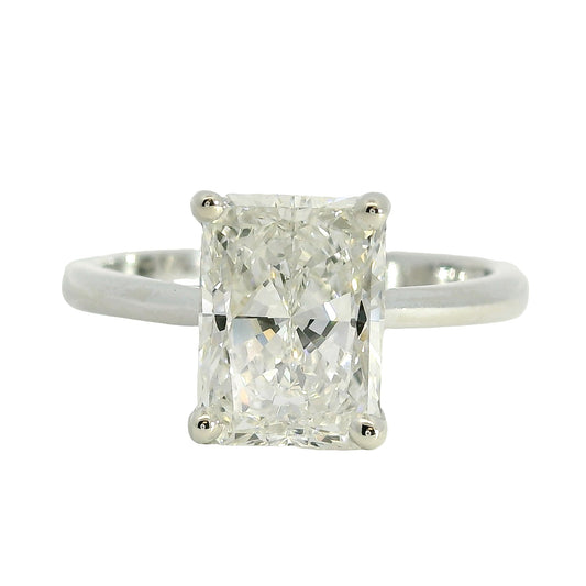 14k White Gold 2.41ct GIA Certified Diamond Engagement Ring