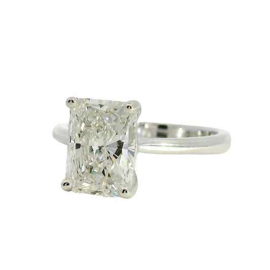 14k White Gold 2.41ct GIA Certified Diamond Engagement Ring
