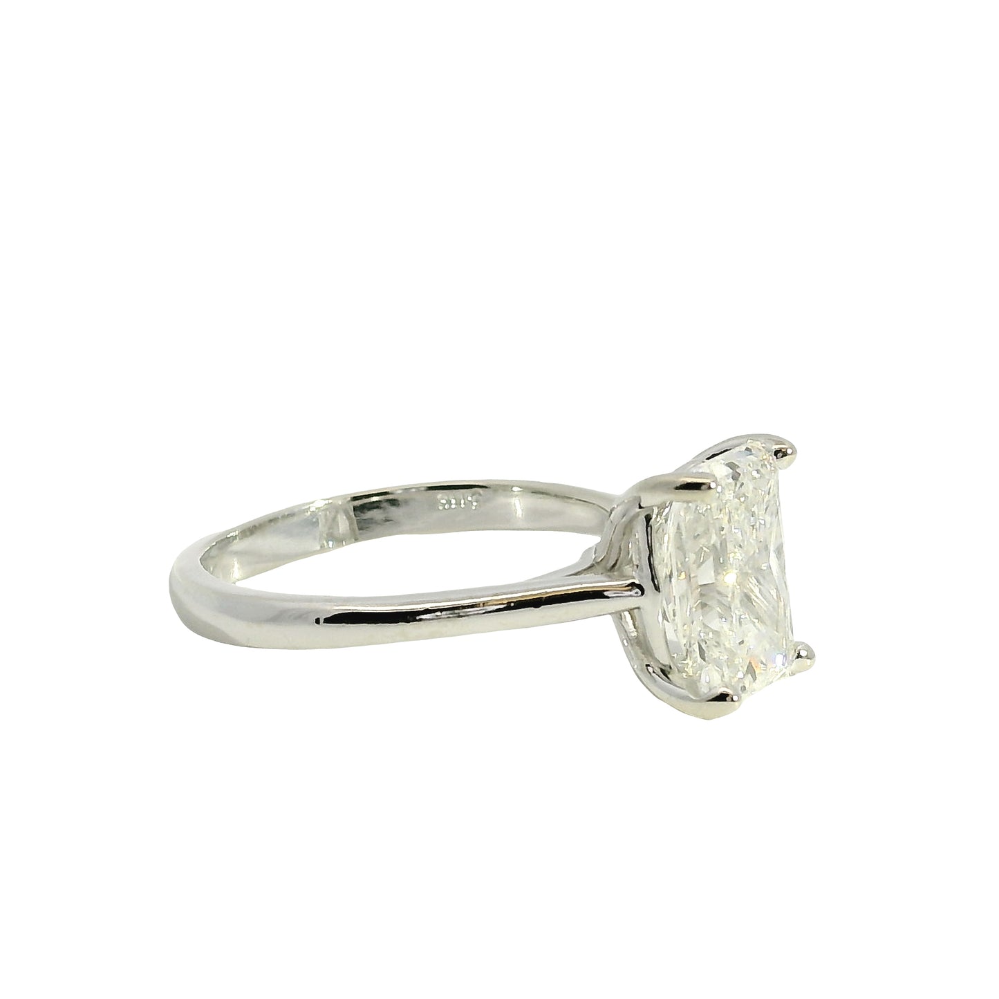 14k White Gold 2.41ct GIA Certified Diamond Engagement Ring