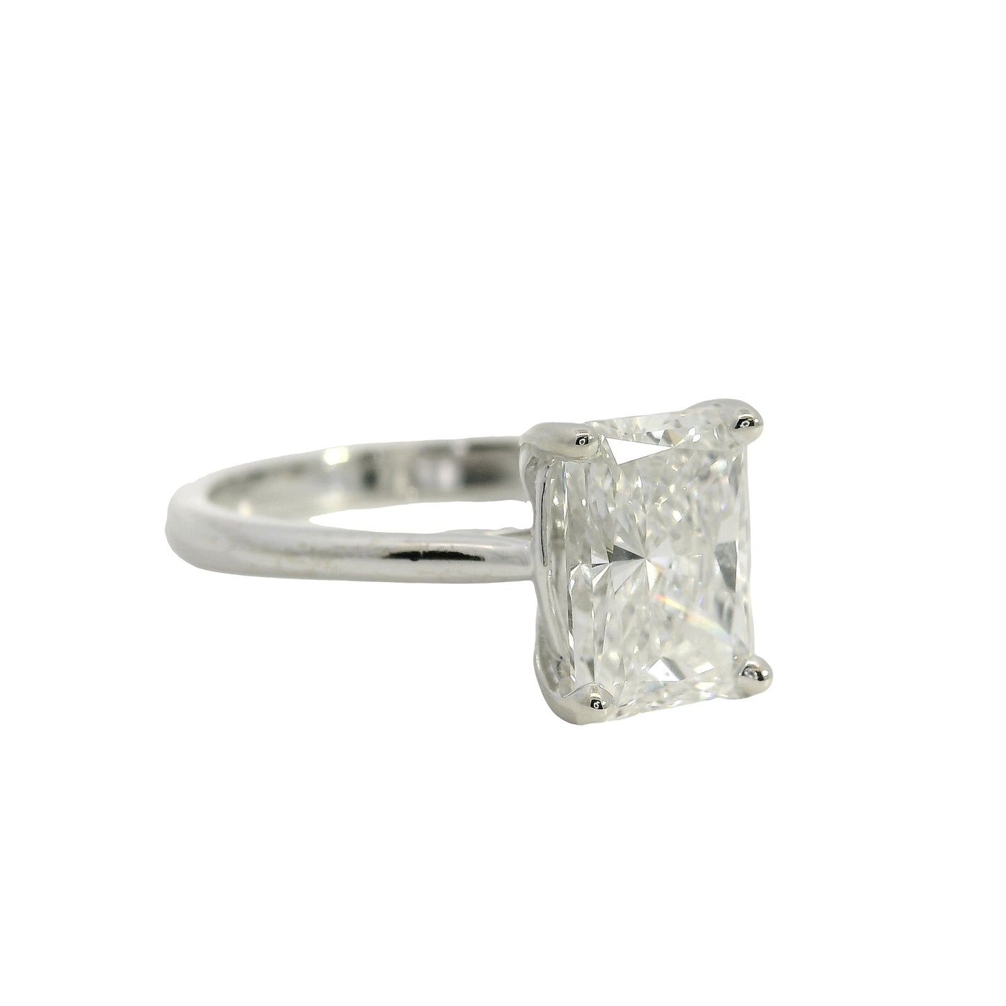 14k White Gold 2.41ct GIA Certified Diamond Engagement Ring