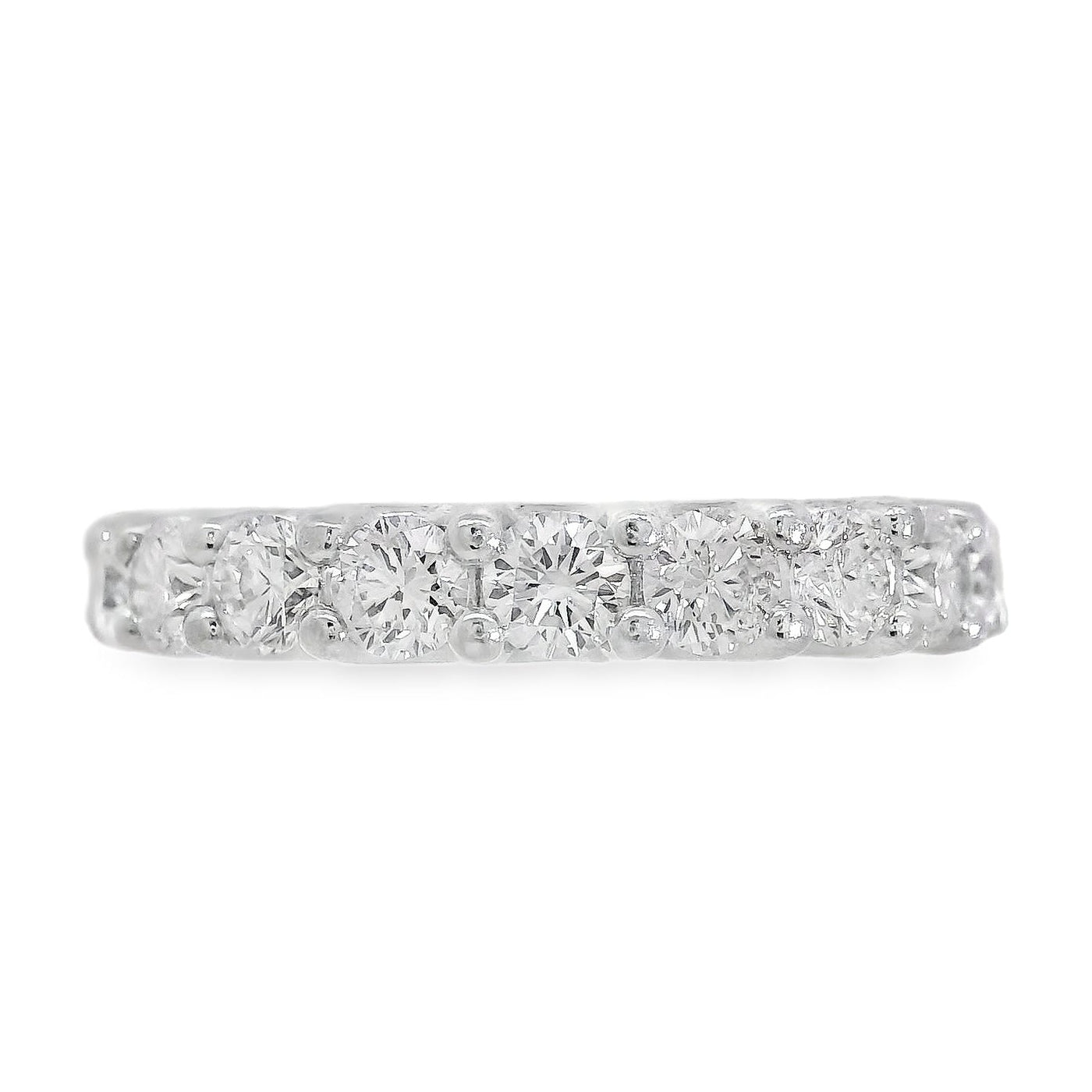 14k White Gold 1.33ct Lab Grown Diamond Eternity Ring