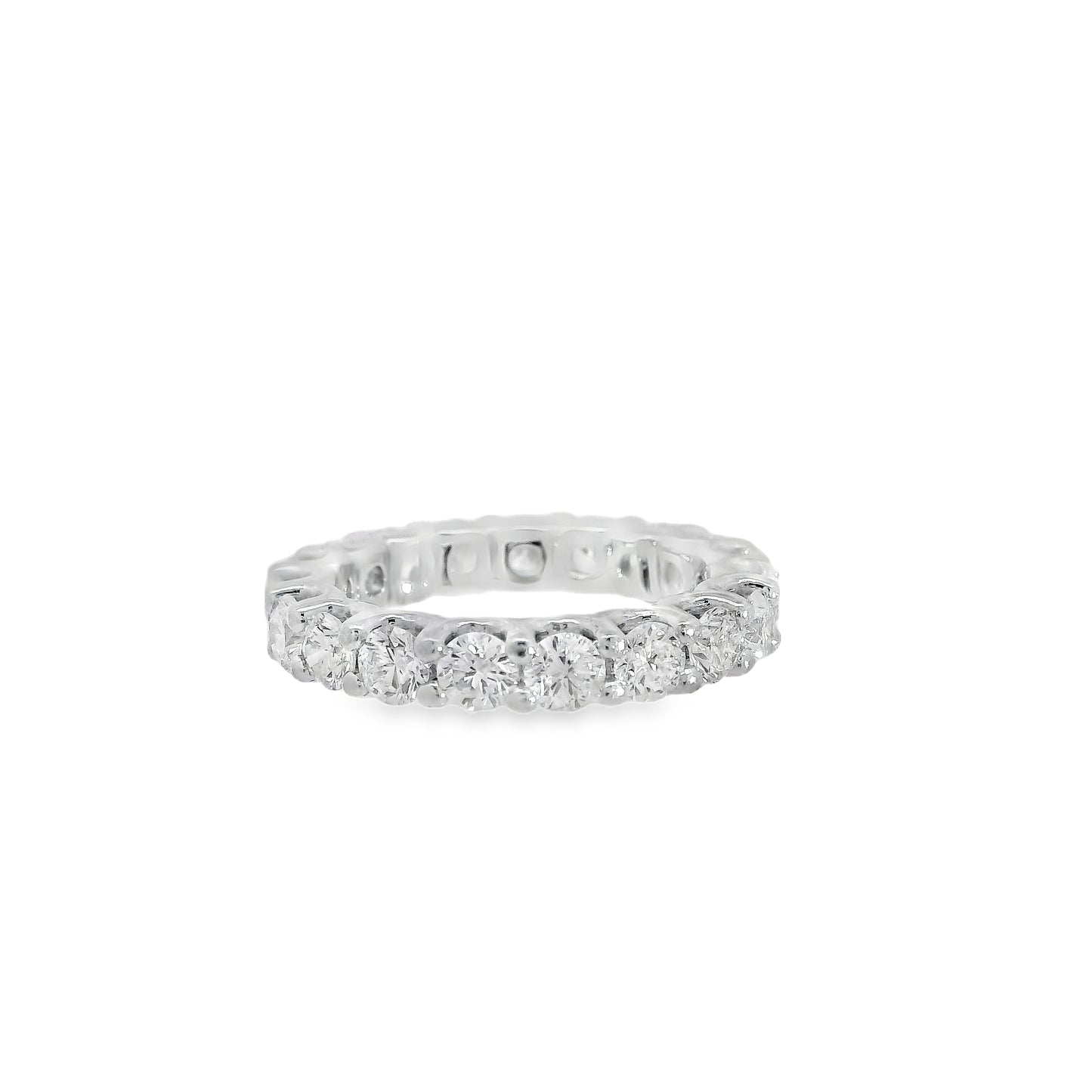 14k White Gold 1.33ct Lab Grown Diamond Eternity Ring