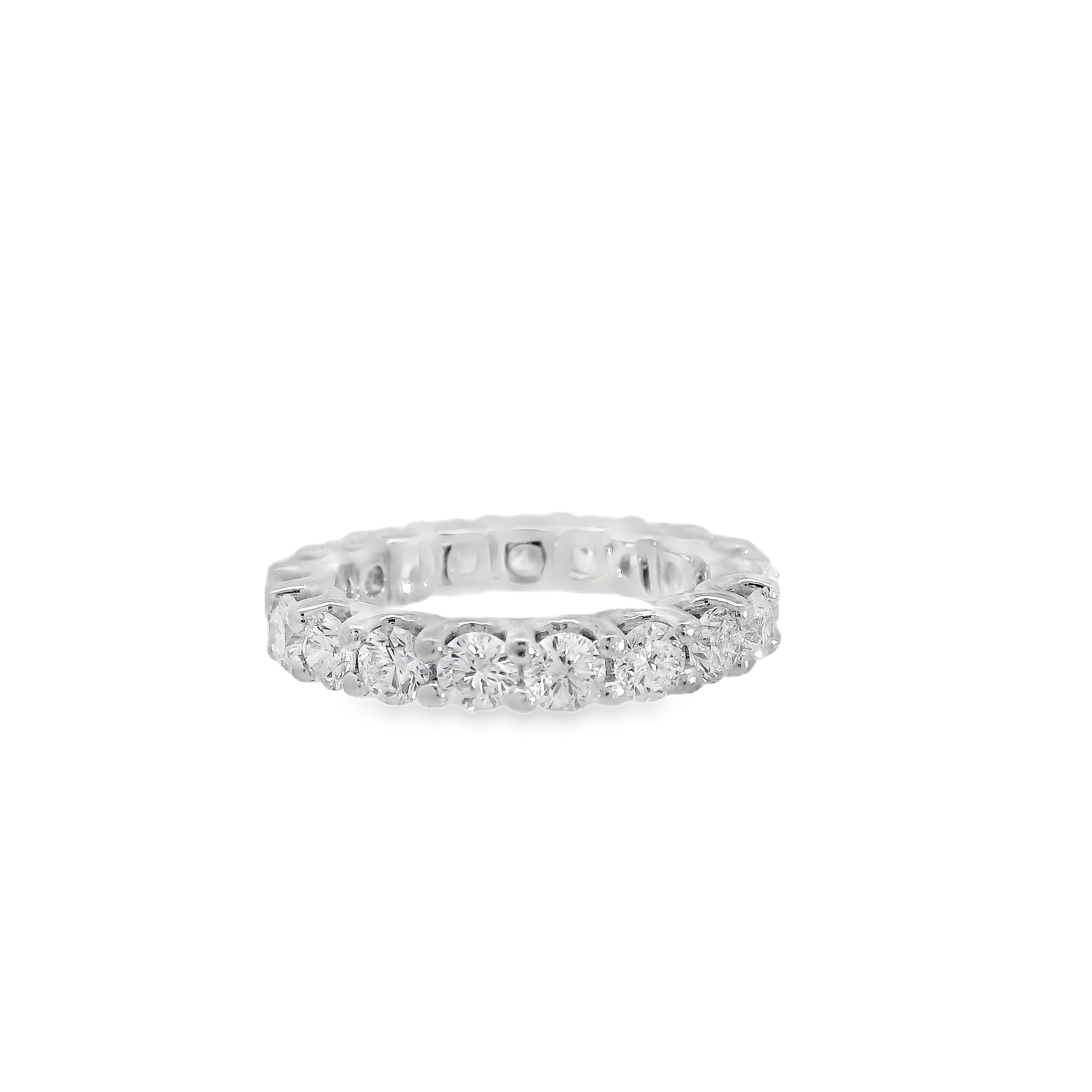 14k White Gold 1.33ct Lab Grown Diamond Eternity Ring