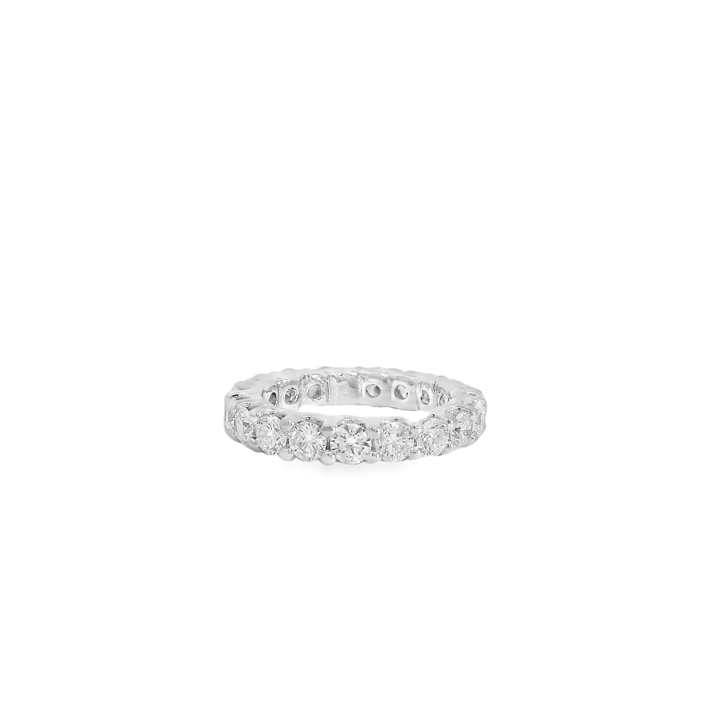 14k White Gold 1.33ct Lab Grown Diamond Eternity Ring