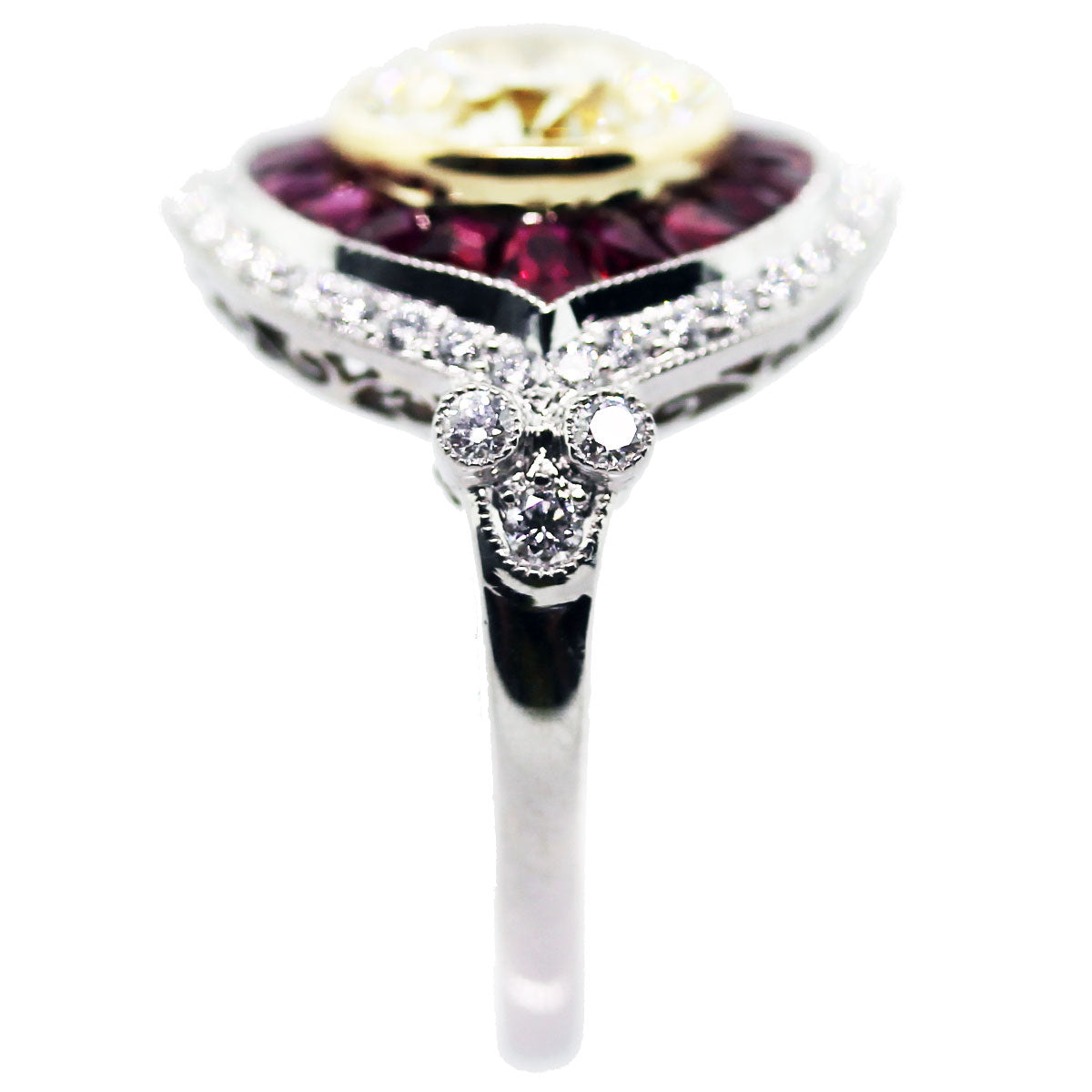 2 Carat Halo Style Engagement Ring