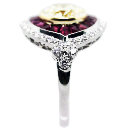 2 Carat Halo Style Engagement Ring