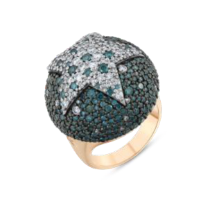 Bee Goddess Sirius Star 18K rose gold ring YZ15200 — official catalog photograph