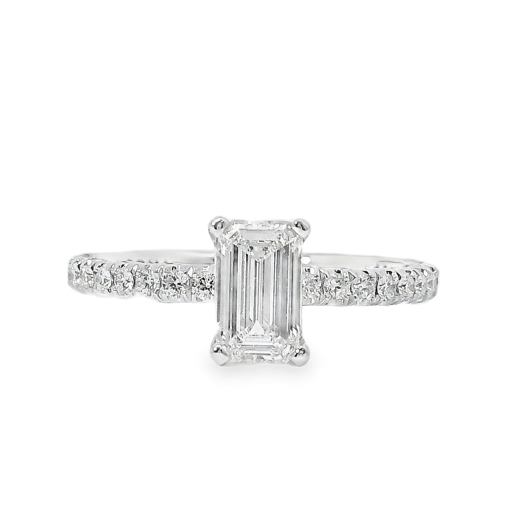 18k White Gold GIA Certified 0.80ct Diamond Engagement Ring