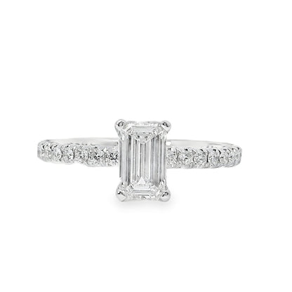 18k White Gold GIA Certified 0.80ct Diamond Engagement Ring