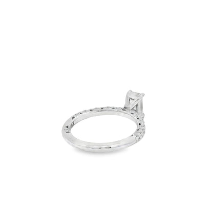 18k White Gold GIA Certified 0.80ct Diamond Engagement Ring