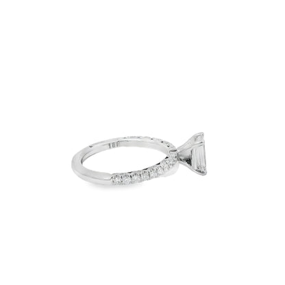 18k White Gold GIA Certified 0.80ct Diamond Engagement Ring