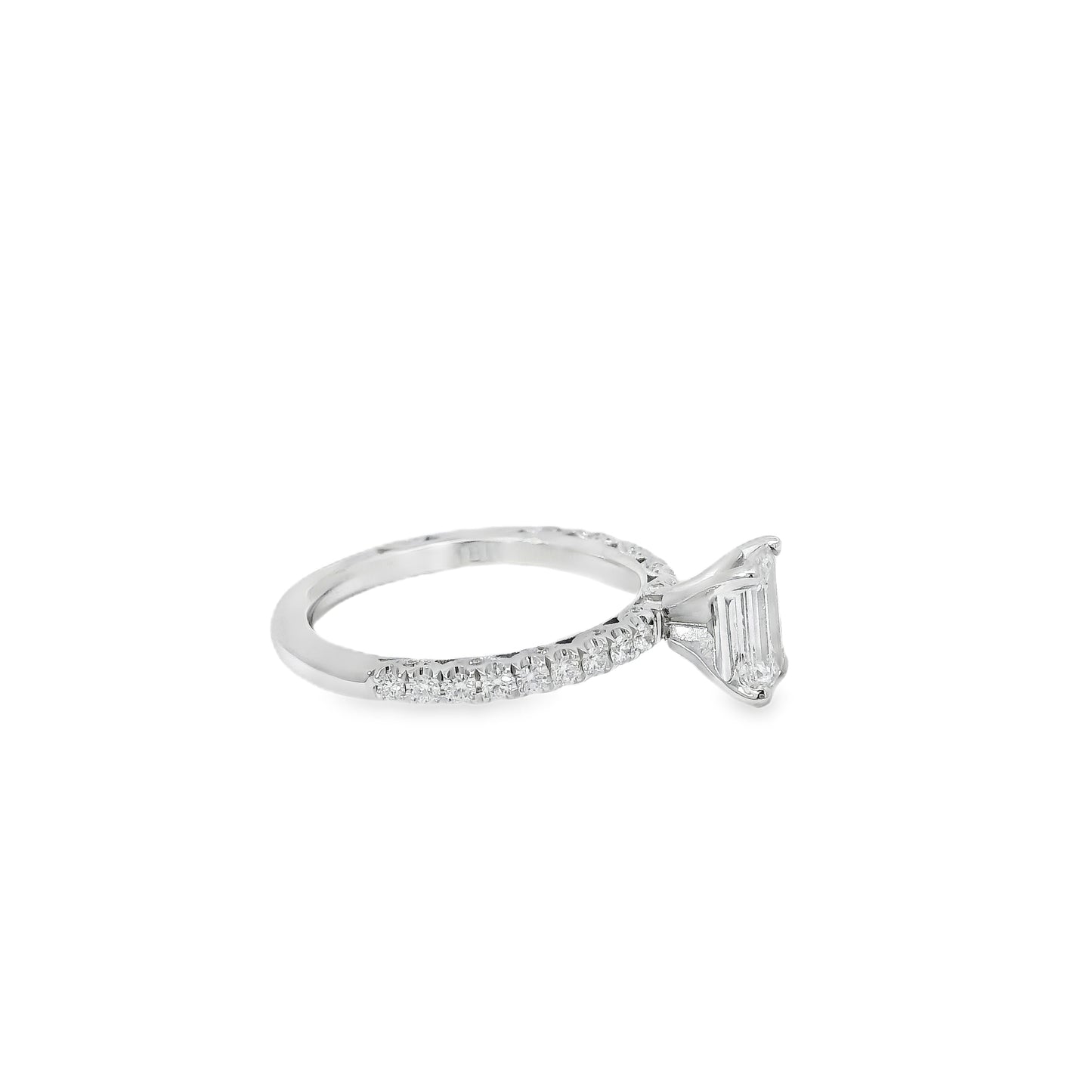 18k White Gold GIA Certified 0.80ct Diamond Engagement Ring