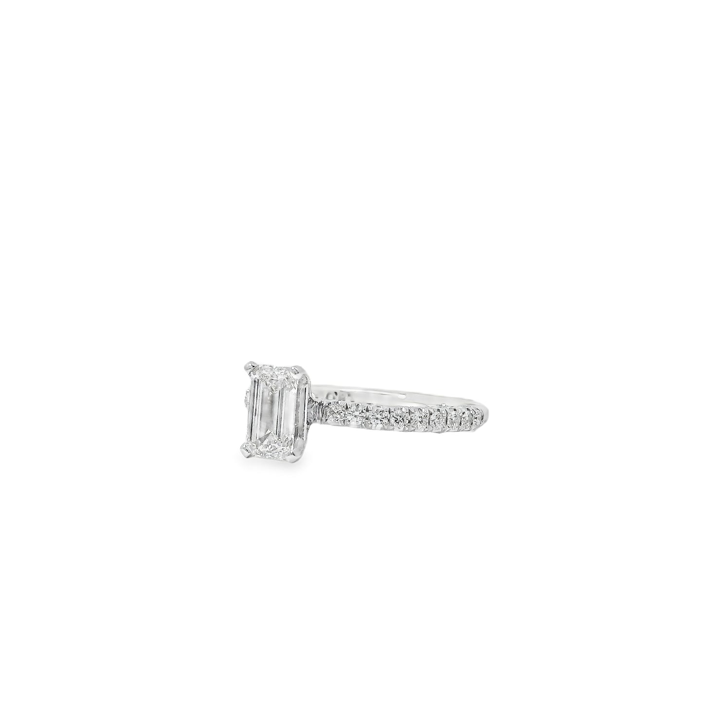 18k White Gold GIA Certified 0.80ct Diamond Engagement Ring