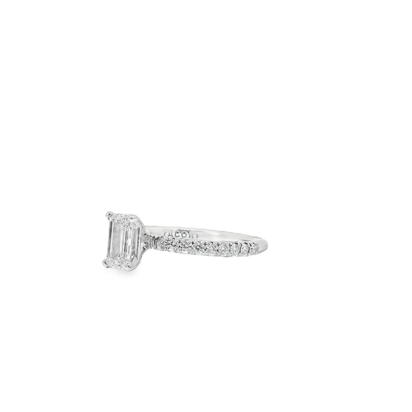 18k White Gold GIA Certified 0.80ct Diamond Engagement Ring