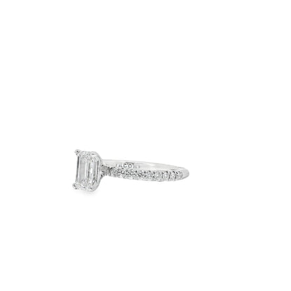 18k White Gold GIA Certified 0.80ct Diamond Engagement Ring