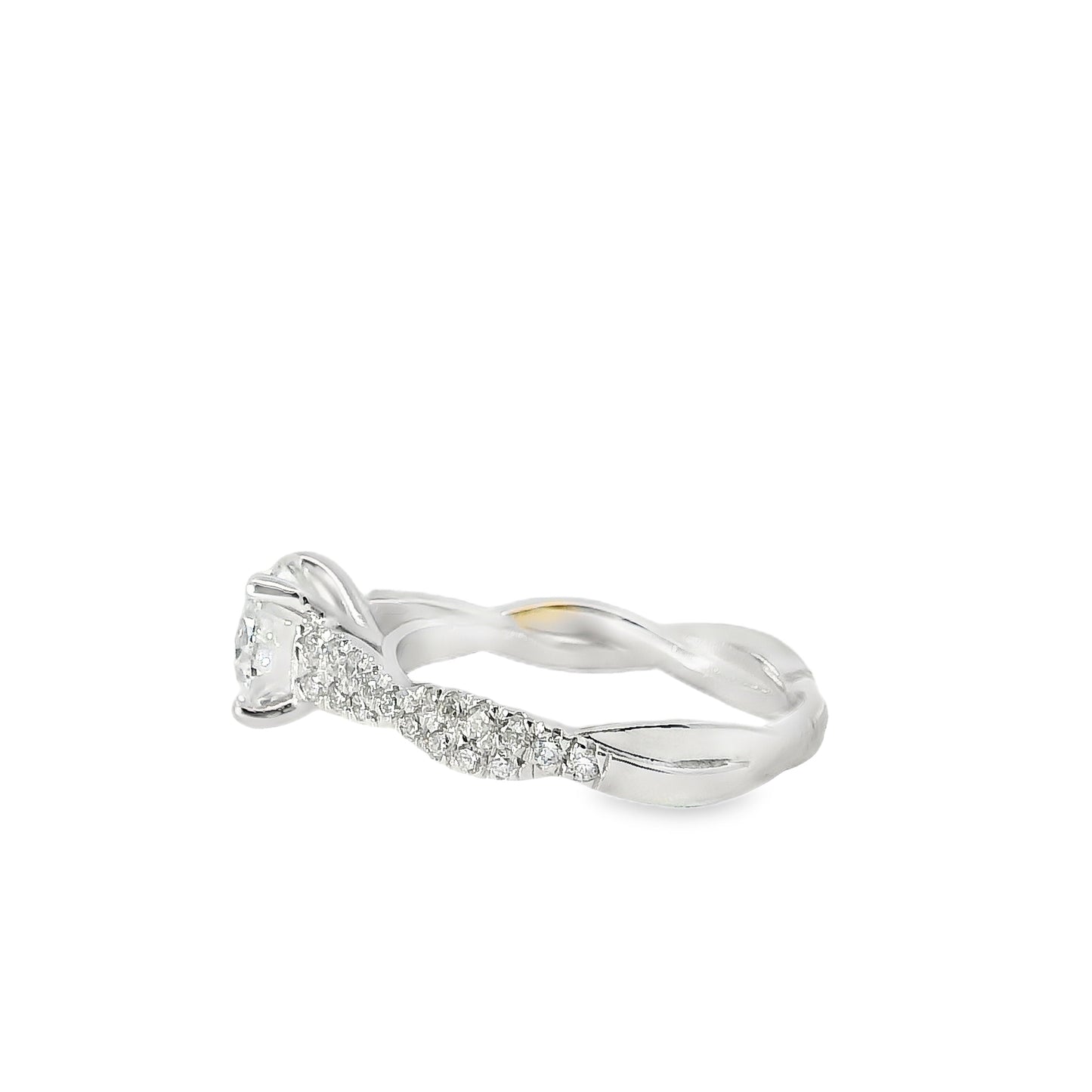 14k White Gold GIA Certified 1.54ct Round Diamond Engagement Ring