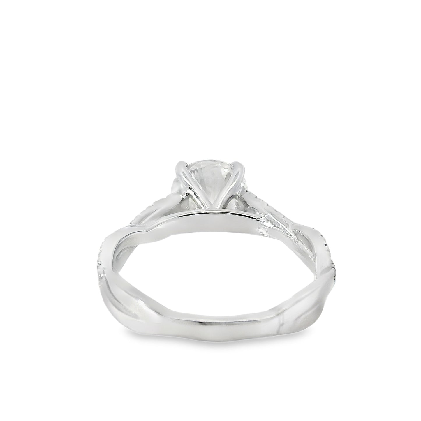 14k White Gold GIA Certified 1.54ct Round Diamond Engagement Ring