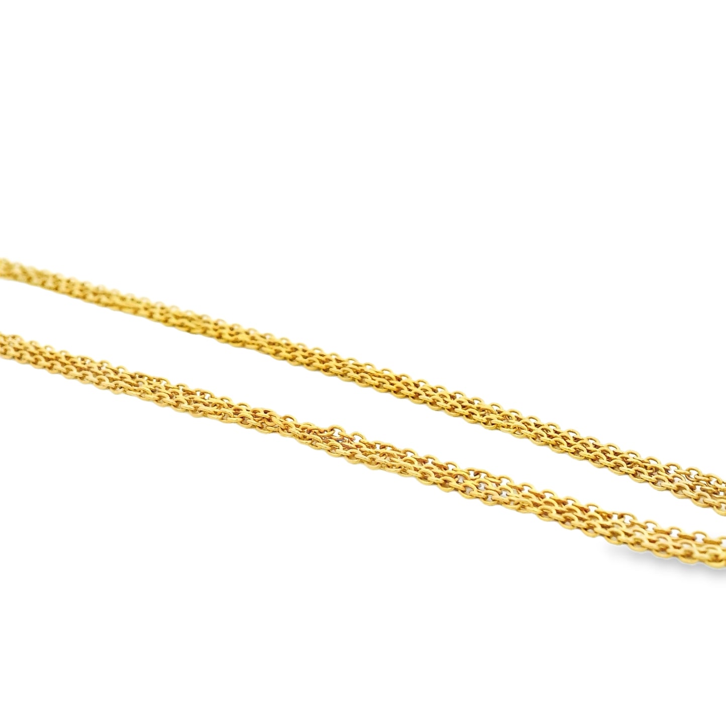 18k Yellow Gold Necklace with Citrine Oval Pendant