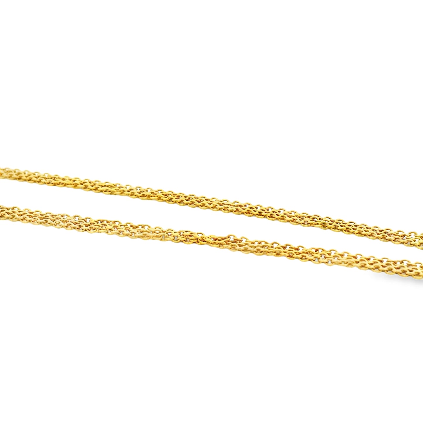 18k Yellow Gold Necklace with Citrine Oval Pendant