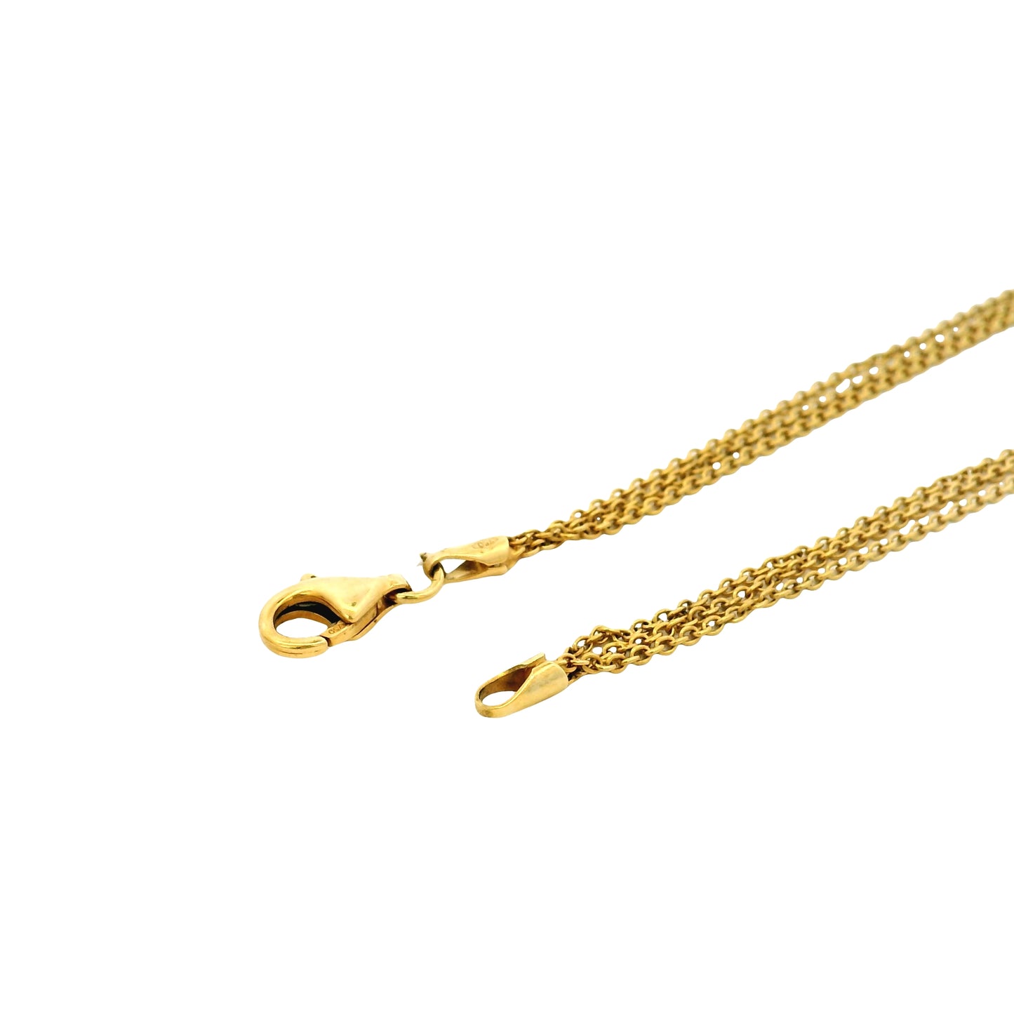18k Yellow Gold Necklace with Citrine Oval Pendant