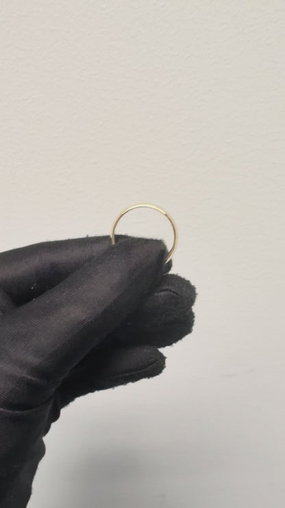 18k Yellow Gold Plain Wedding Band