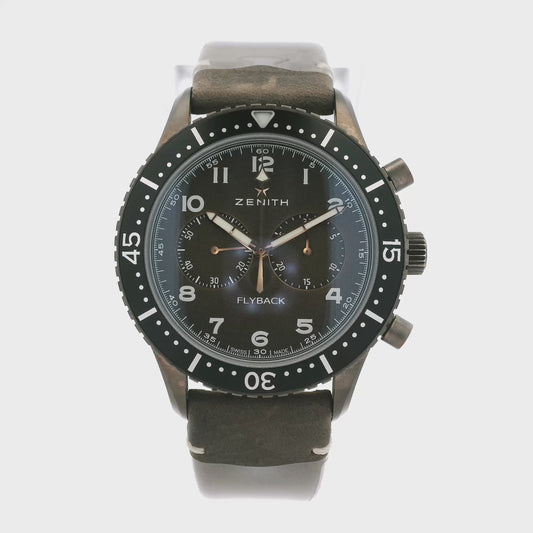 Zenith Pilot Cronometro Tipo CP-2 Flyback Chronograph Brown Dial Watch