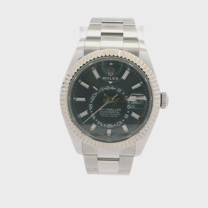 Rolex 326934 Sky-Dweller 42mm Blue Dial Stainless Steel Watch