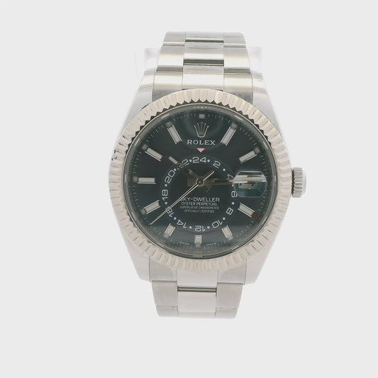 Rolex 326934 Sky-Dweller 42mm Blue Dial Stainless Steel Watch