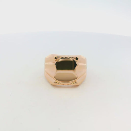 14k Rose Gold Signet Ring