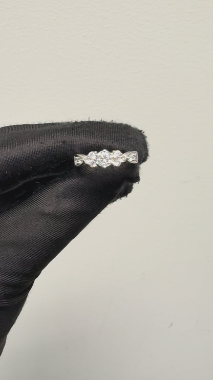 14k White Gold 0.40ct Round Brilliant Diamond Engagement Ring